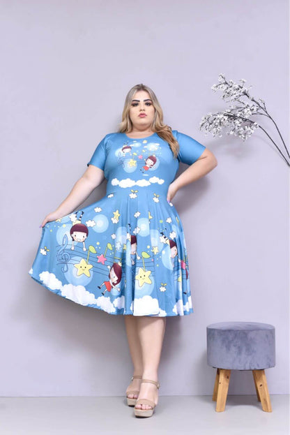 Vestido Uniforme - Hora de Ninar - Azul — foto 4