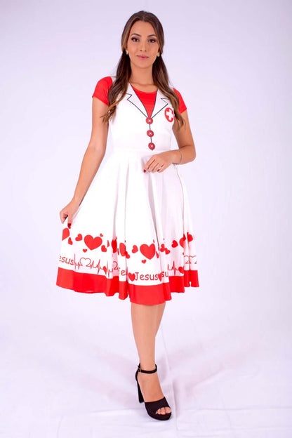 Vestido Uniforme - Jesus o Médico dos Médicos - Branco — foto 3