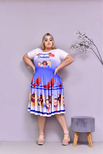 Vestido Uniforme - Louvor e Gratidão - Azul — foto 2