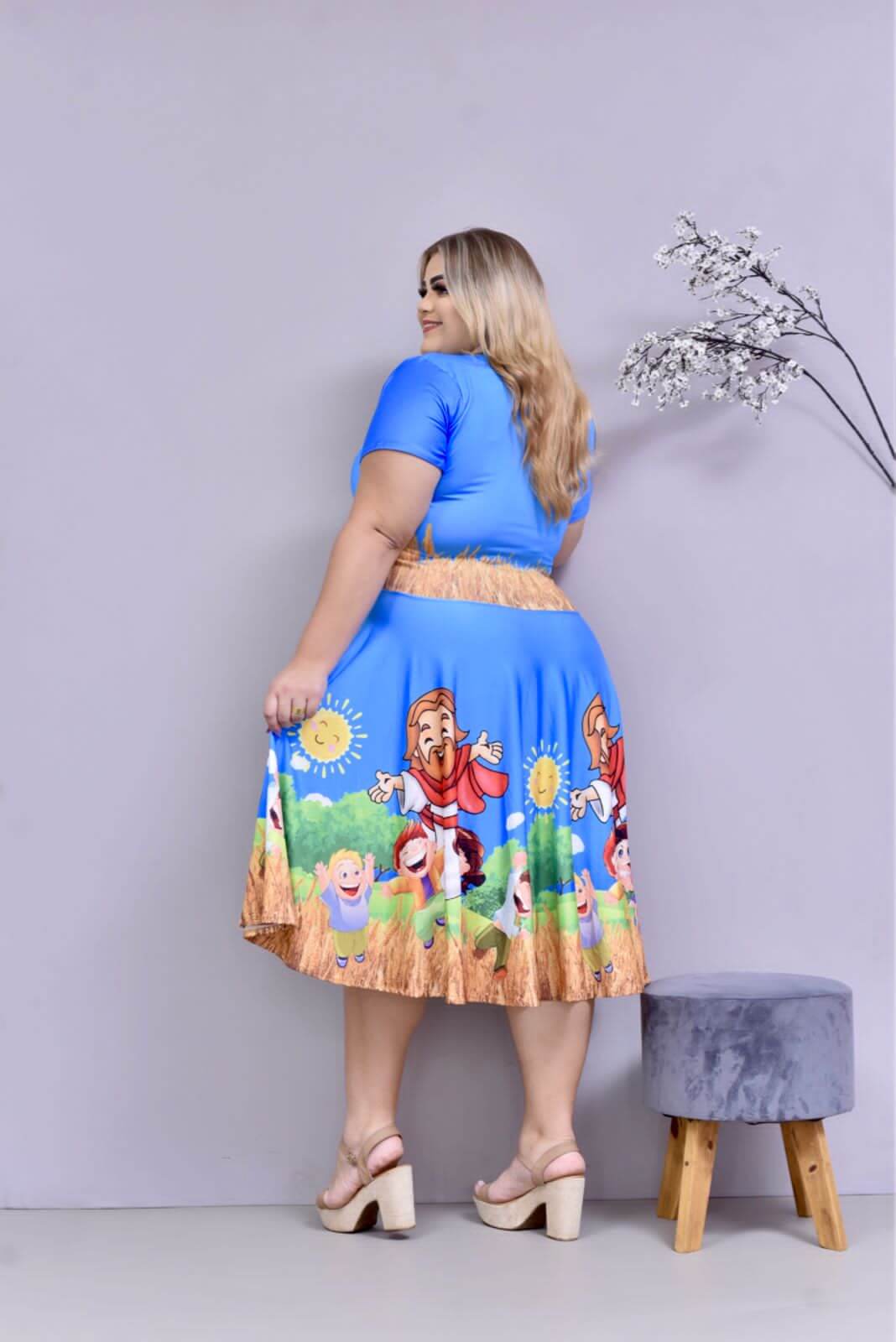 Vestido Uniforme - Restitui - Azul — foto 2